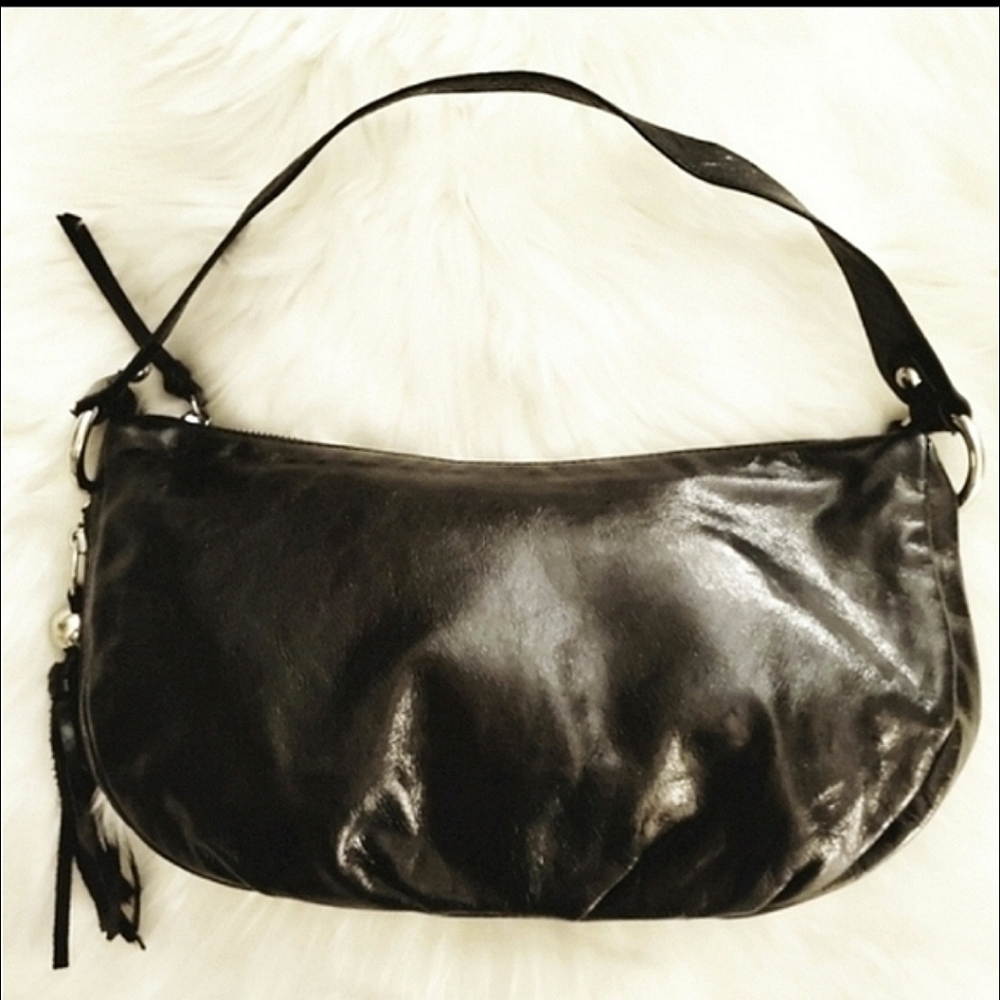 HOBO The Original Black Leather Shoulder Bag